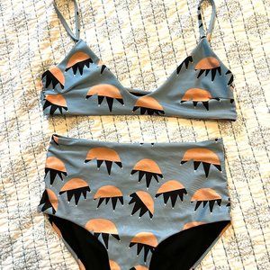 Vintage High Waisted Bathing Suit